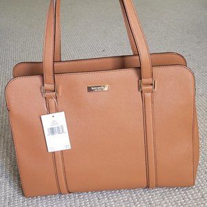 Kate Spade Miles Newbury Lane Brown Saffiano Leather Shoulder Bag